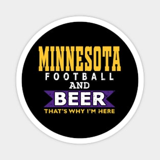 Minnesota Pro Football - Funny Beer Magnet